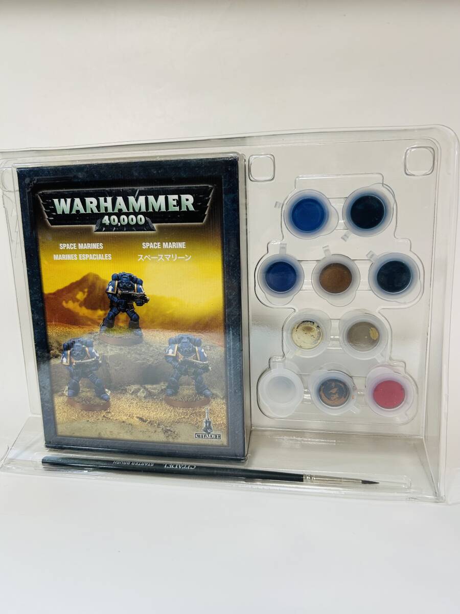 warhammer 40000 ウォーハンマー スペースマリーン ペイント 塗料付き拍卖