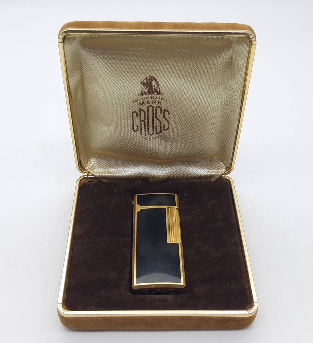 MARK CROSS マーククロス ローラー ガスライター 黒 ブラック ゴールド ■2266 拍卖