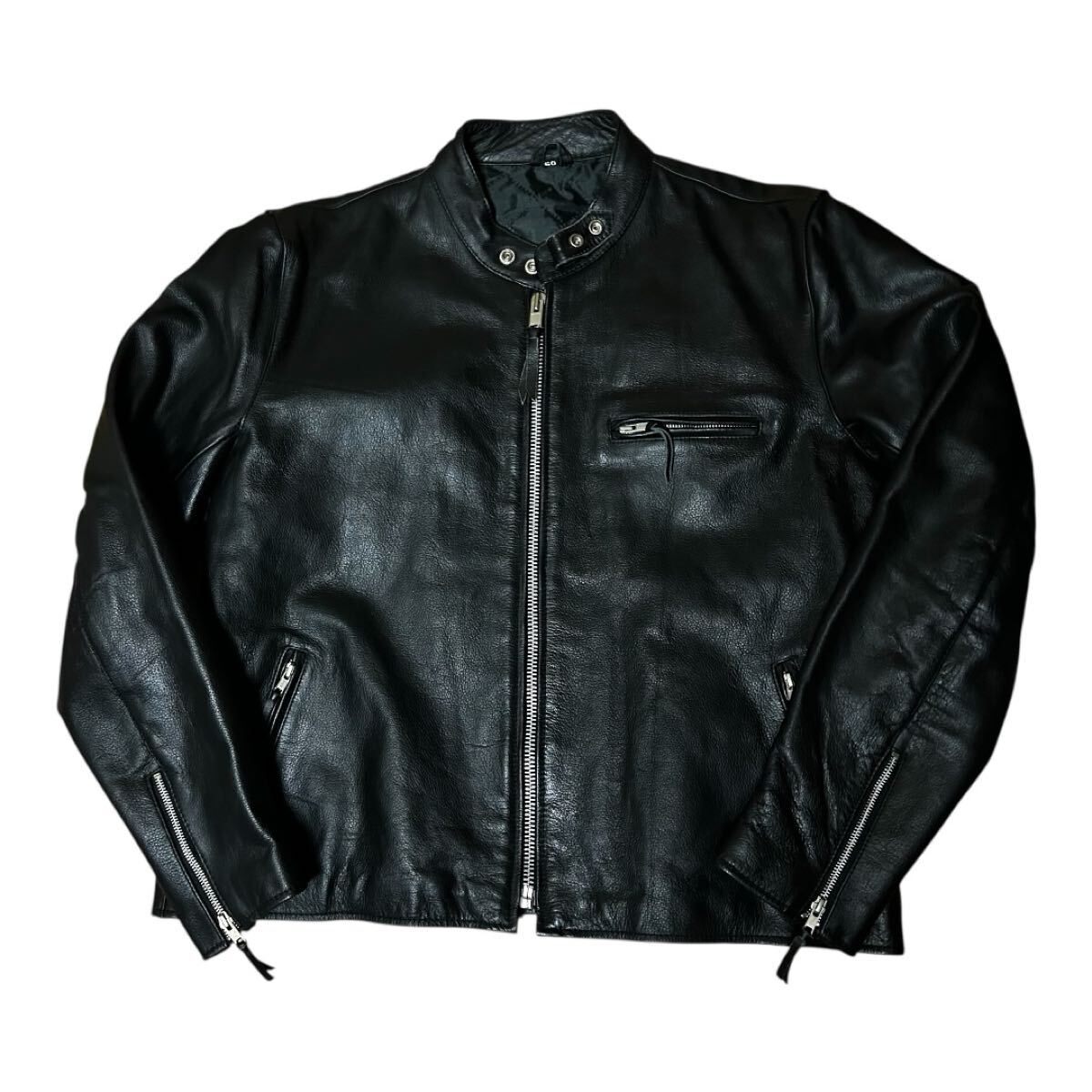 良品 FREEDOM 水牛革 シングルライダース ジャケット 50拍卖