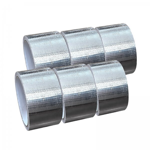 アルミ ダクト クロス テープ 幅50mm×長さ20m 6本セット 防水 ガラス 耐熱 補修 修理 空調 屋外 水回り 流し台 デッドニング拍卖