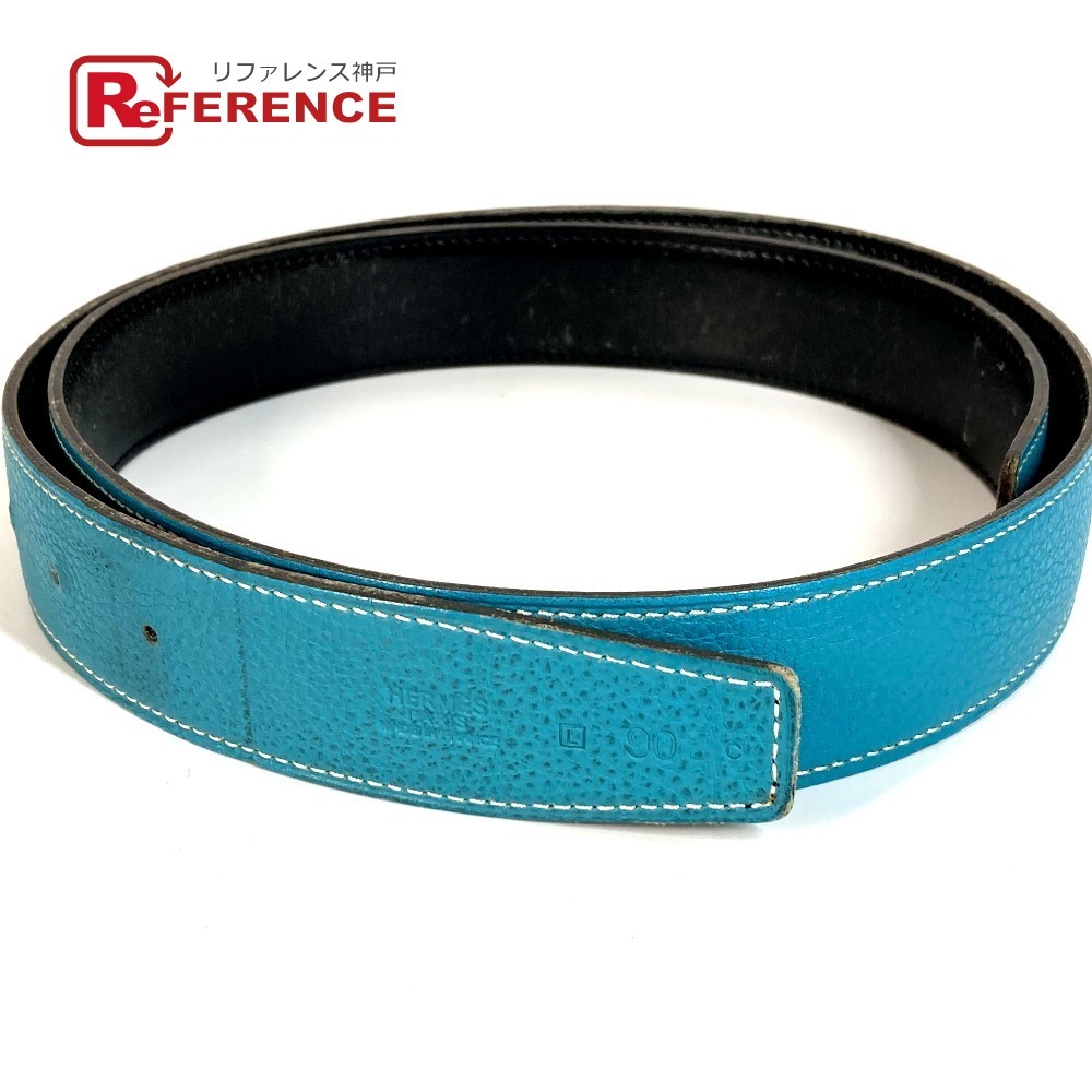 HERMES エルメス ベルトのみ ベルト ブルージーン ブルー ユニセックス【中古】拍卖