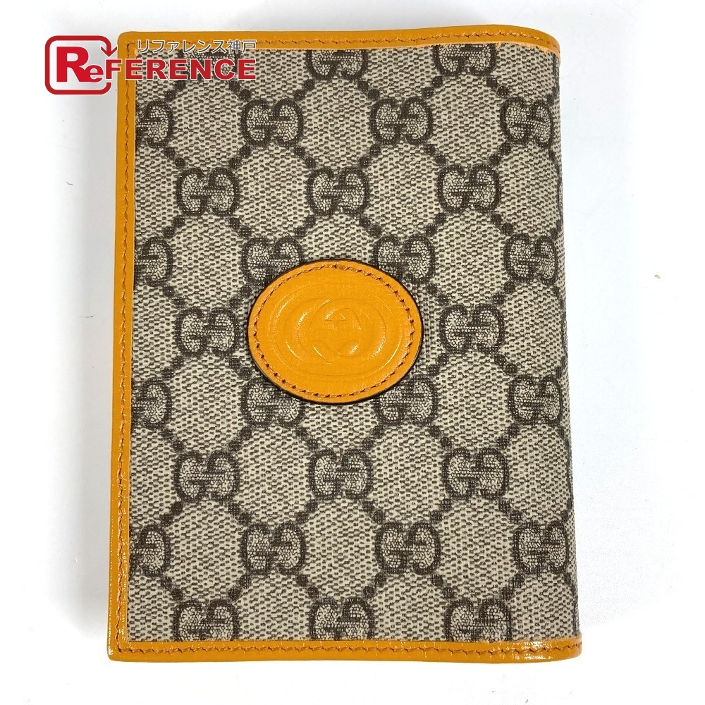 未使用 HERMES エルメス 724562 RETRO ロゴ パスポートカバー 2つ折り ステーショナリー GGスプリーム パスポートケース イエロー【中古】拍卖