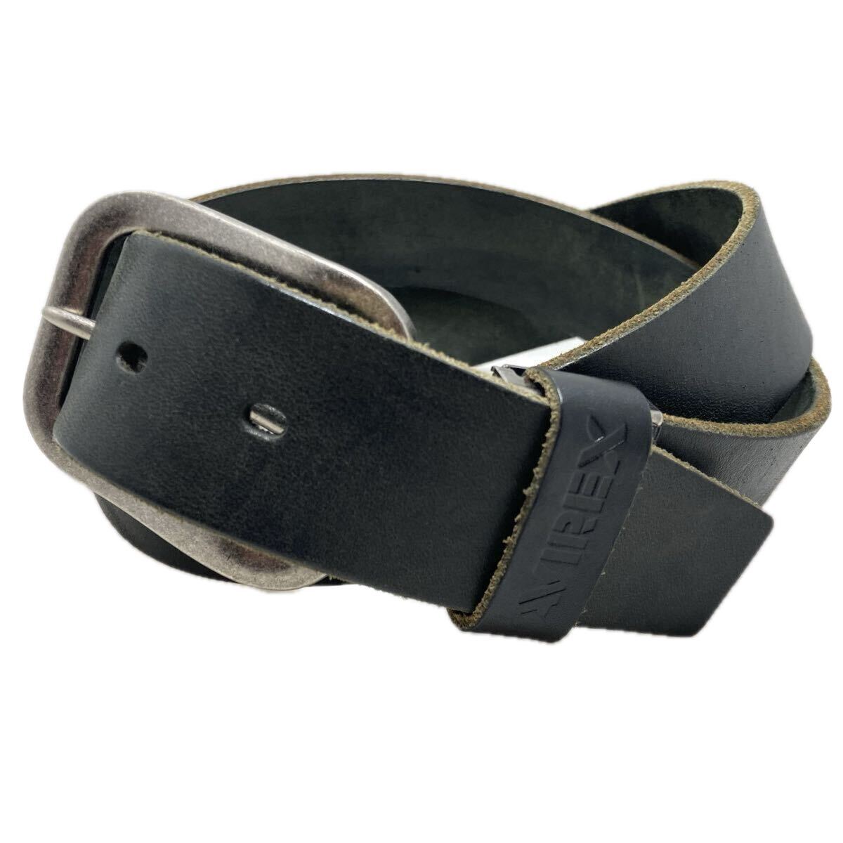 62-82 AVIREX GENUINE LEATHFR ベルト ブラック レザーベルト 本革 アヴィレックス拍卖