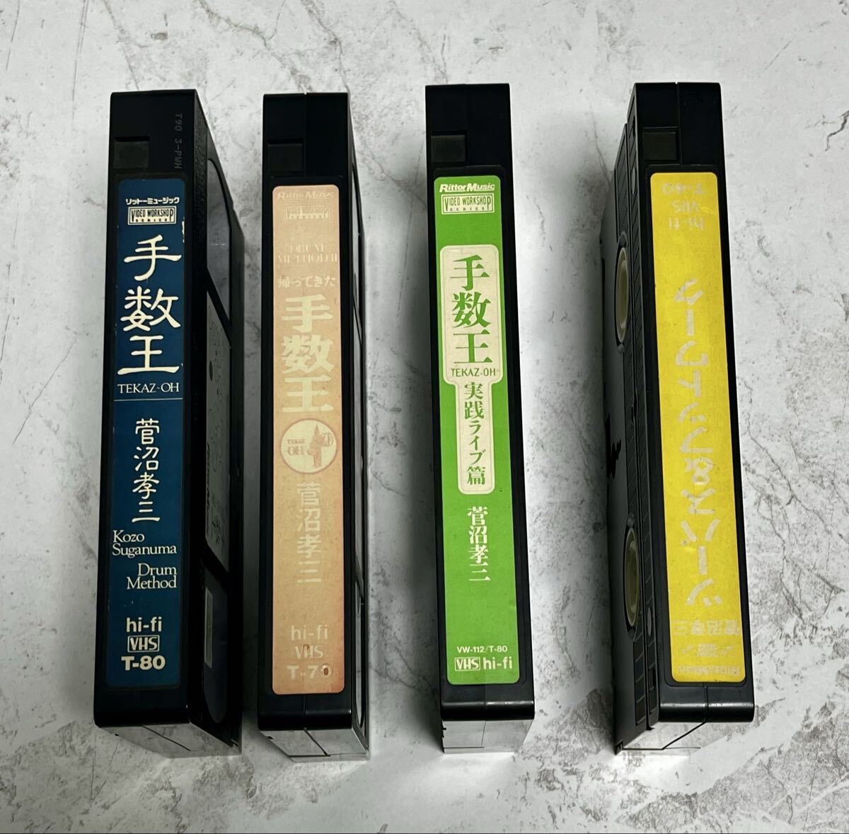 10-1 菅沼孝三ドラム教則ビデオ4本処分販売 VHS USED拍卖