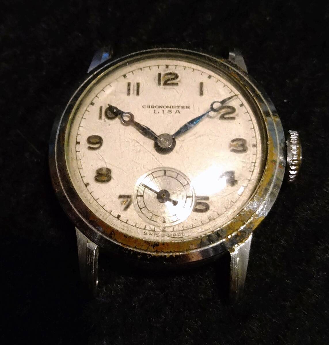 貴重 CHRONOMETER LISA リサ スモールセコンド アンティーク ビンテージ スイス製 SWISS MADE拍卖