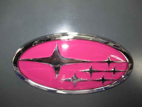 【SUBARU フォレスター SJG/SJ5 D&E型用】ラ・アンスポーツ カスタムピンクオーナメント エンブレム フロントのみ拍卖