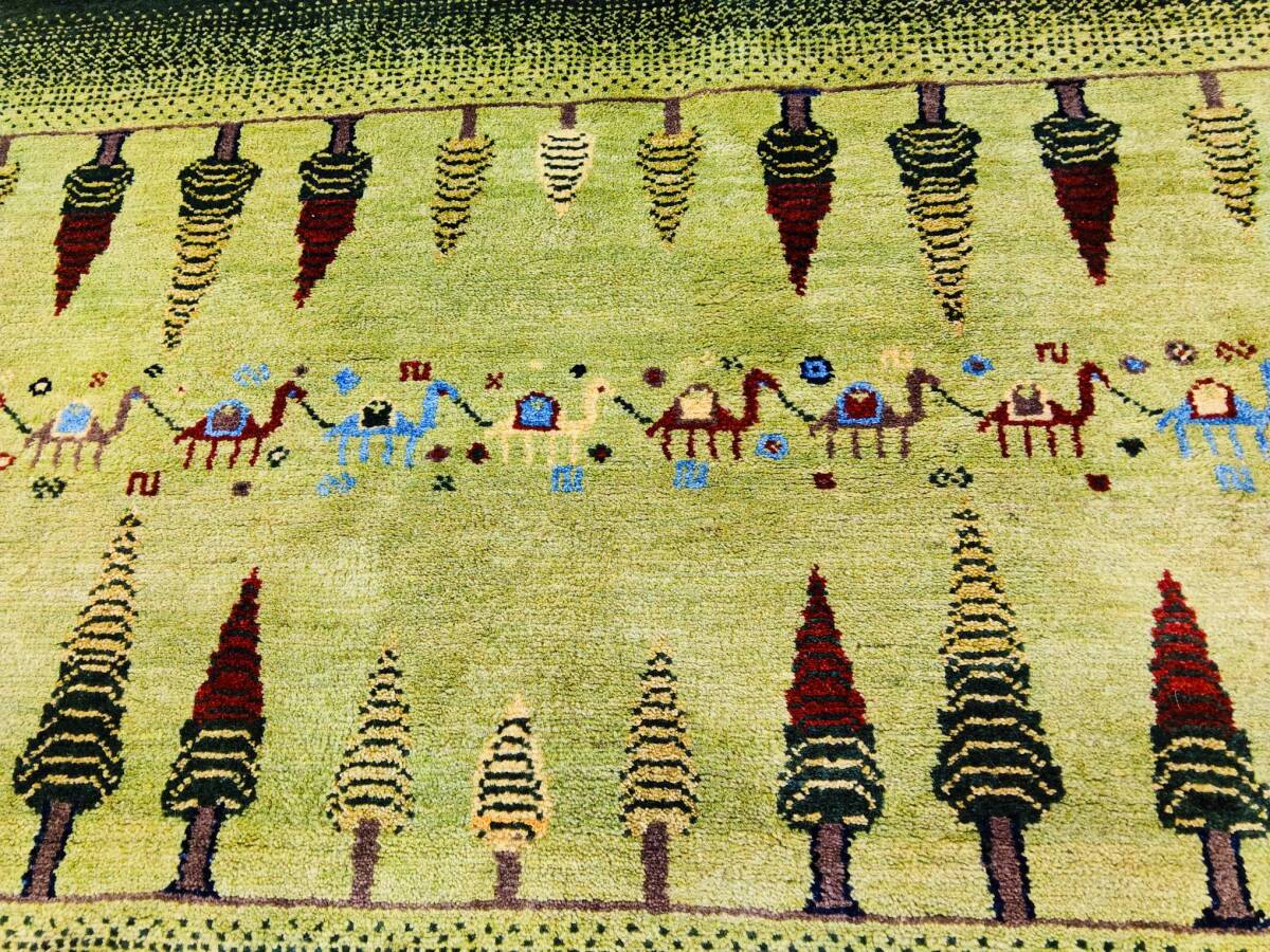 J309 ペルシャ絨毯 ギャッベ ゾランヴァリ 手織 170−236cm 千代田絨毯取扱 トルコ絨毯、ヘレケ好きな方へ 高品質 アートギャッベ拍卖