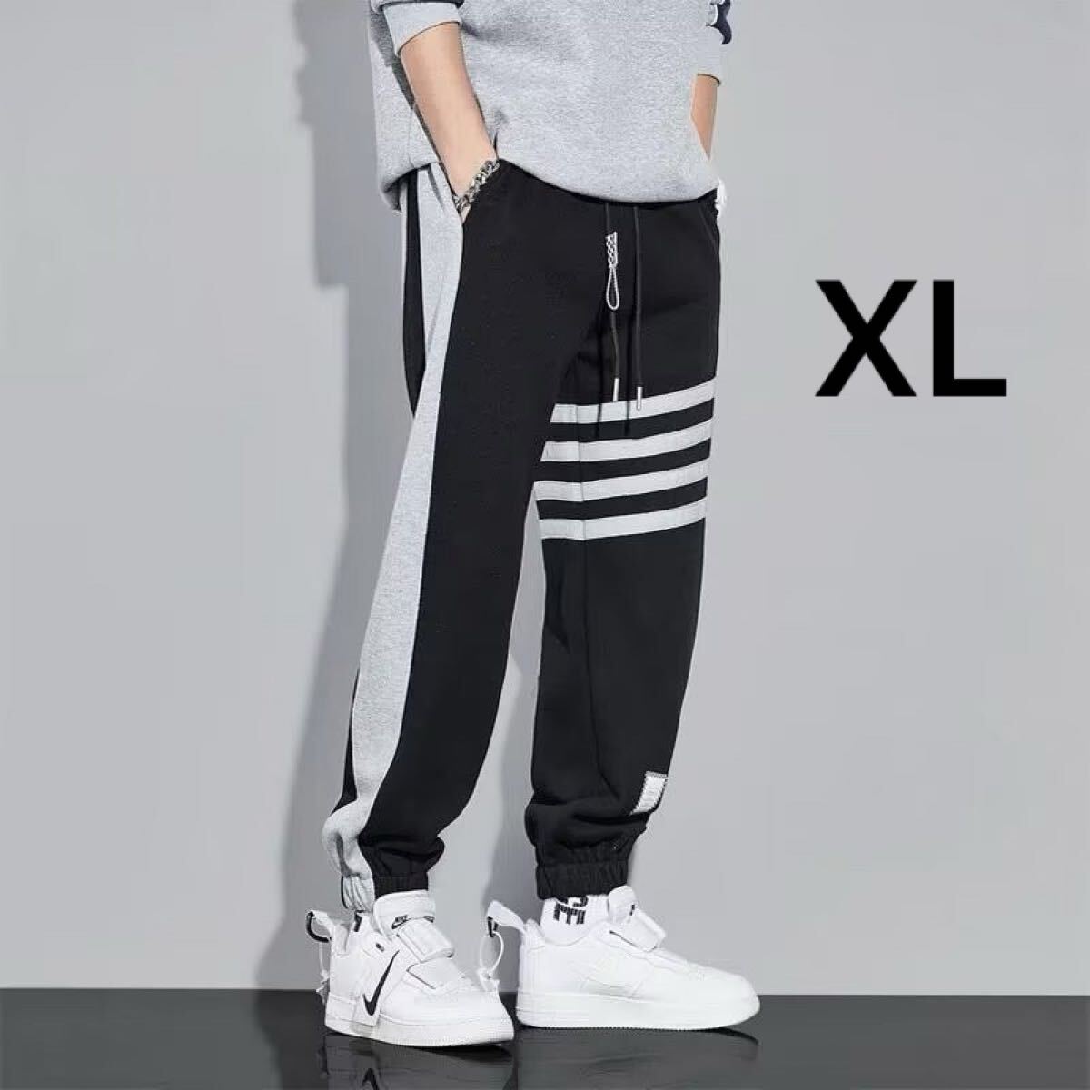 メンズ スウェット ジョガーパンツ カジュアル スポーツ 部屋着 XL LL 男女兼用 ルームウェア拍卖