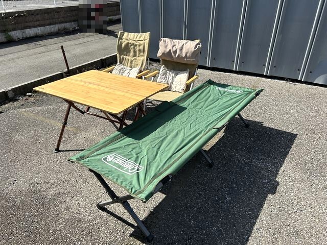 【引取限定】埼玉県 アウトドア キャンプ用品 まとめ売り Coleman イージースリムコット ラウンジテーブル snow peak 他【中古】YN10060TUD拍卖