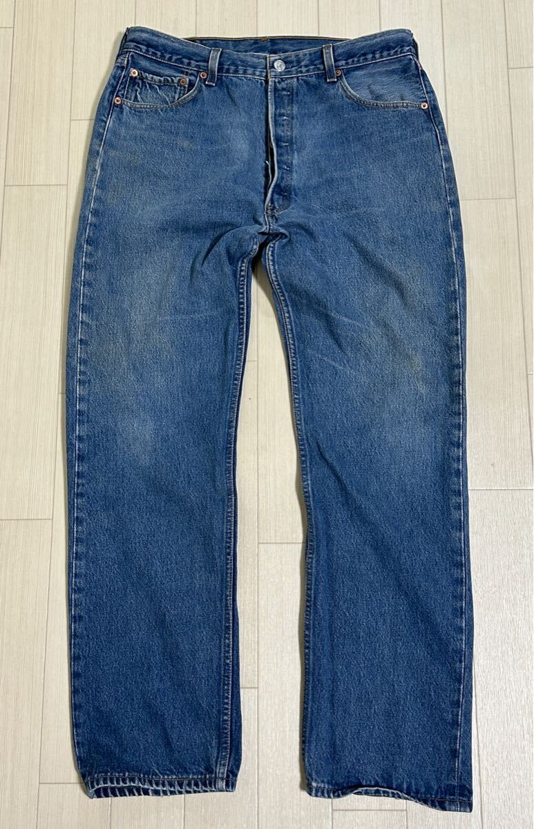 LEVI'S リーバイス 90s 501XX(501-0000)デニムパンツ ジーンズ W38 大きいサイズ ボタンフラ 裏刻印なし USA製【送料無料】YN10055IKE拍卖