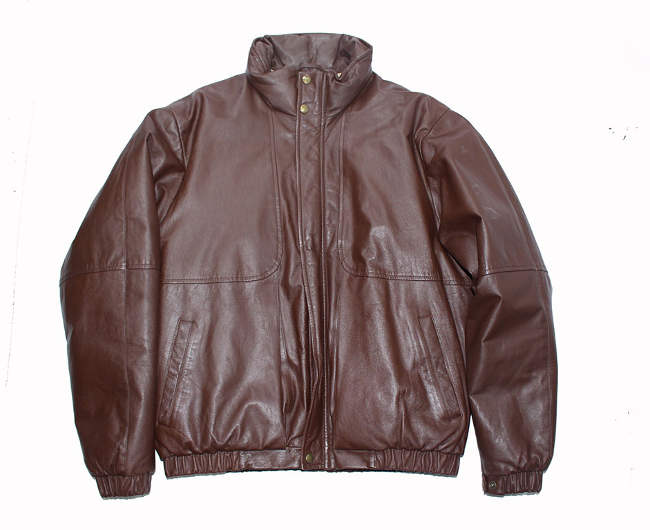 EDDIE BAUER LEATHER DOWN JACKET エディバウアー レザーダウンジャケット拍卖