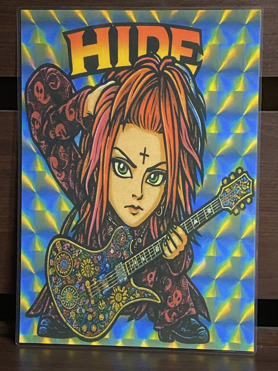 XJAPAN HIDE ビックリマン風 ラミネート ハンドメイド品 A4拍卖