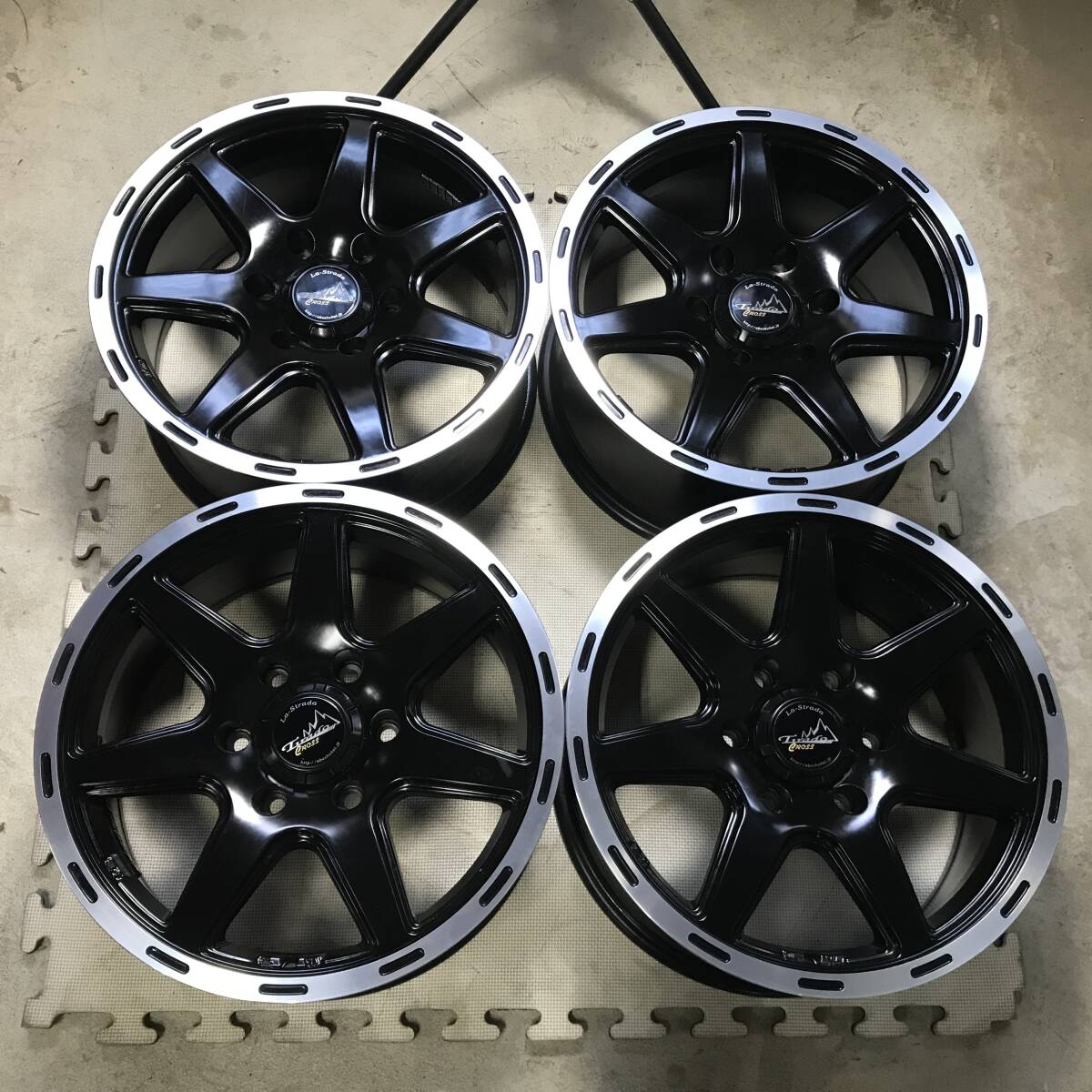 【17×7.5J+20 PCD139.7 6H】La strada アルミホイール 4本 150/120系ランドクルーザープラド拍卖
