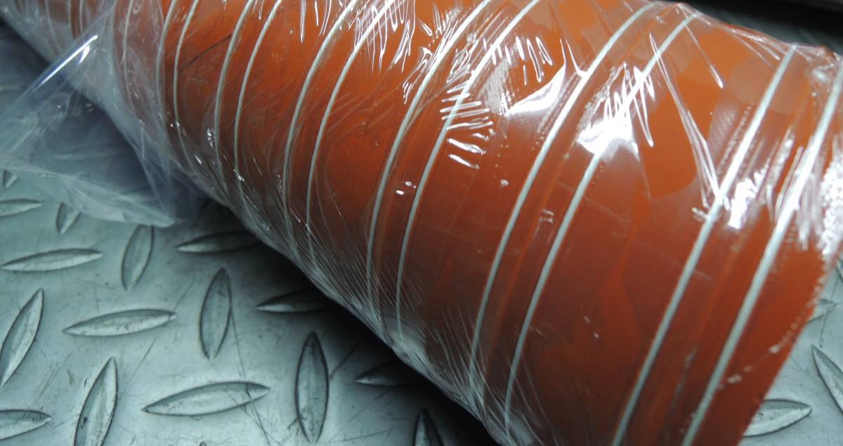 【新品】 エアダクト/ホース 径75mm 長さ1m オレンジ 1本 レーシング/ブレーキダクト/レース拍卖