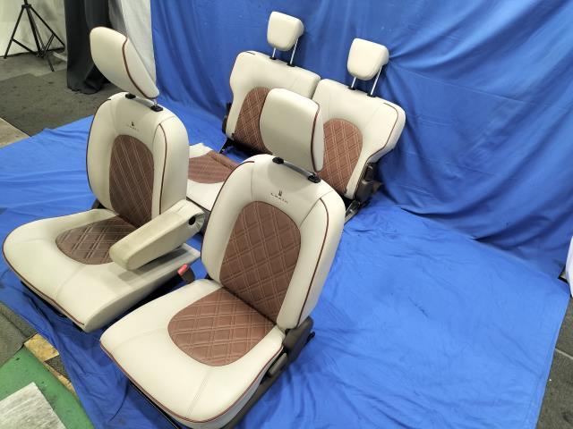 HE22S スズキ ラパン ショコラ G 平成26年 純正 シート 1台分SET 運転席 助手席 後部座席拍卖