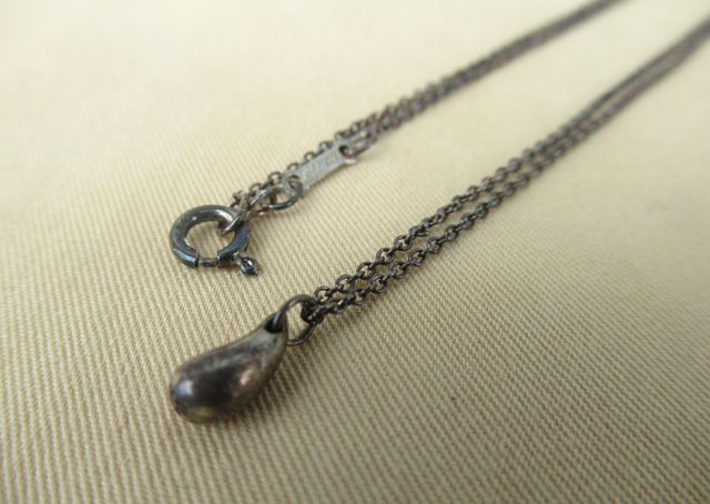 ■ティファニー ティアドロップ 銀製 シルバー ネックレス ペンダント■の-68拍卖