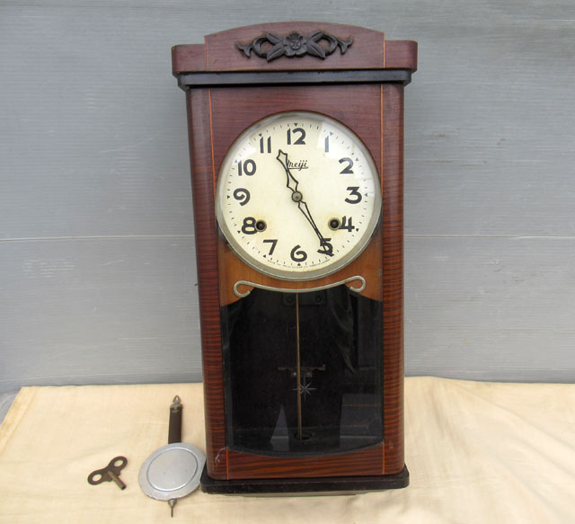 ■柱時計メイジ ゼンマイ式■掛時計 の-51拍卖