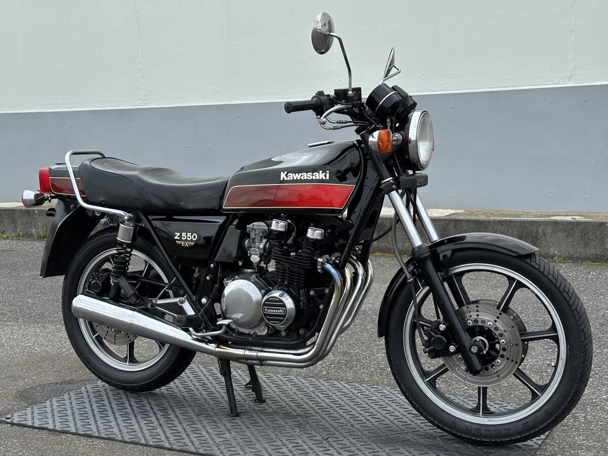 ★KAWASAKI Z550FX★ E4カラー!! カワサキ エンジン実働 動画有 書類有 登録可 旧車 Z400J Z400FX Z500FX Z750FX KZ550拍卖