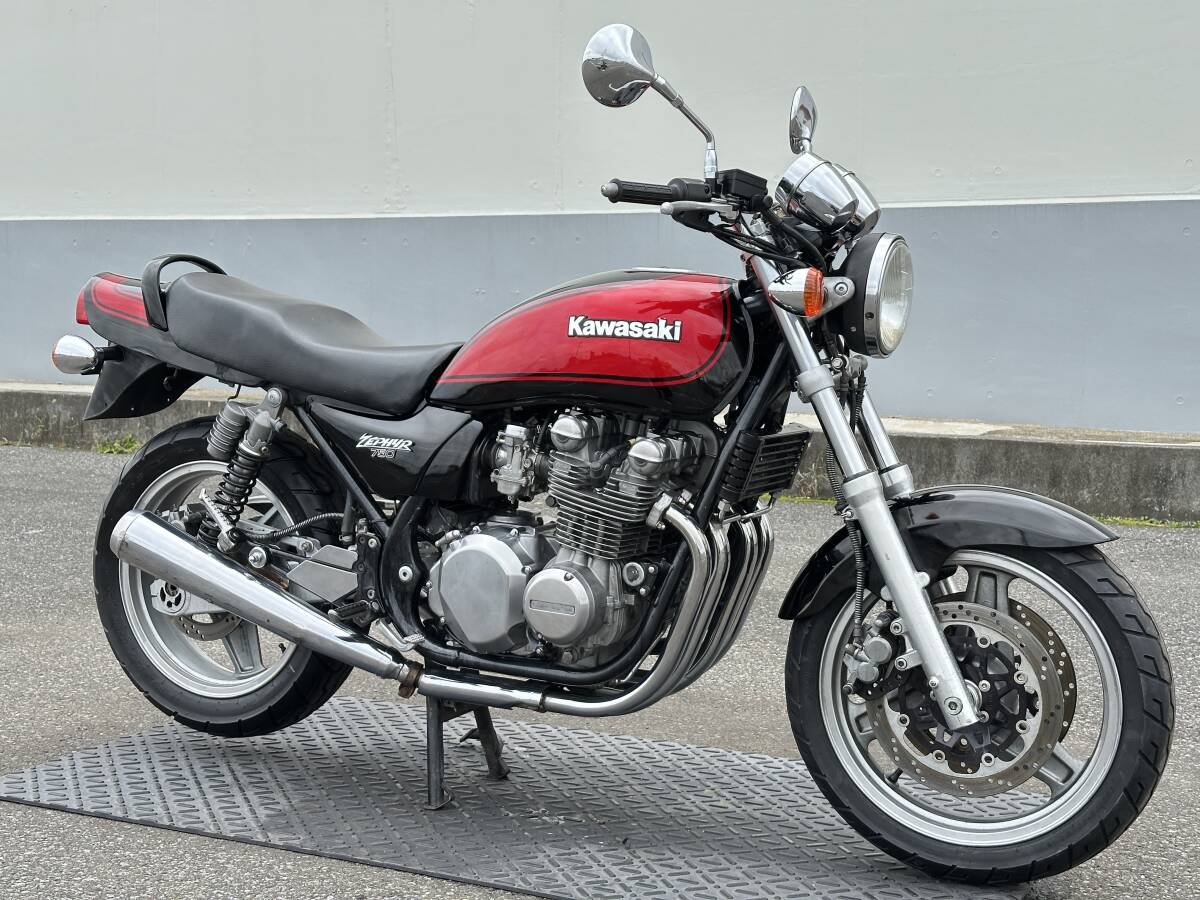 ★KAWASAKI ゼファー750★ レッドボール!! カワサキ エンジン実働 動画有 書類有 登録可 旧車 ゼファー400 RS ZEPHYR拍卖
