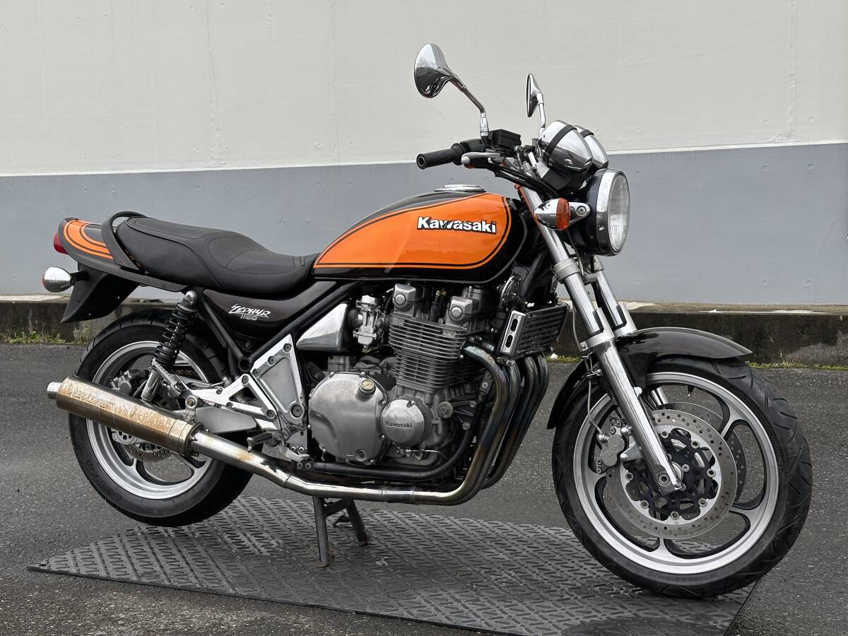 ★KAWASAKI ゼファー1100★ 火の玉!! カワサキ エンジン実働 動画有 書類有 登録可 旧車 ゼファー400 ゼファー750 RS ZEPHYR拍卖