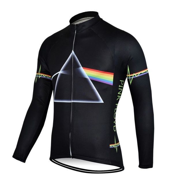 新品 長袖 サイクルジャージ No2 Lサイズ ピンクフロイド フルジップ ウェア メンズ ロング サイクリング スポーツ ロードバイク MTB拍卖