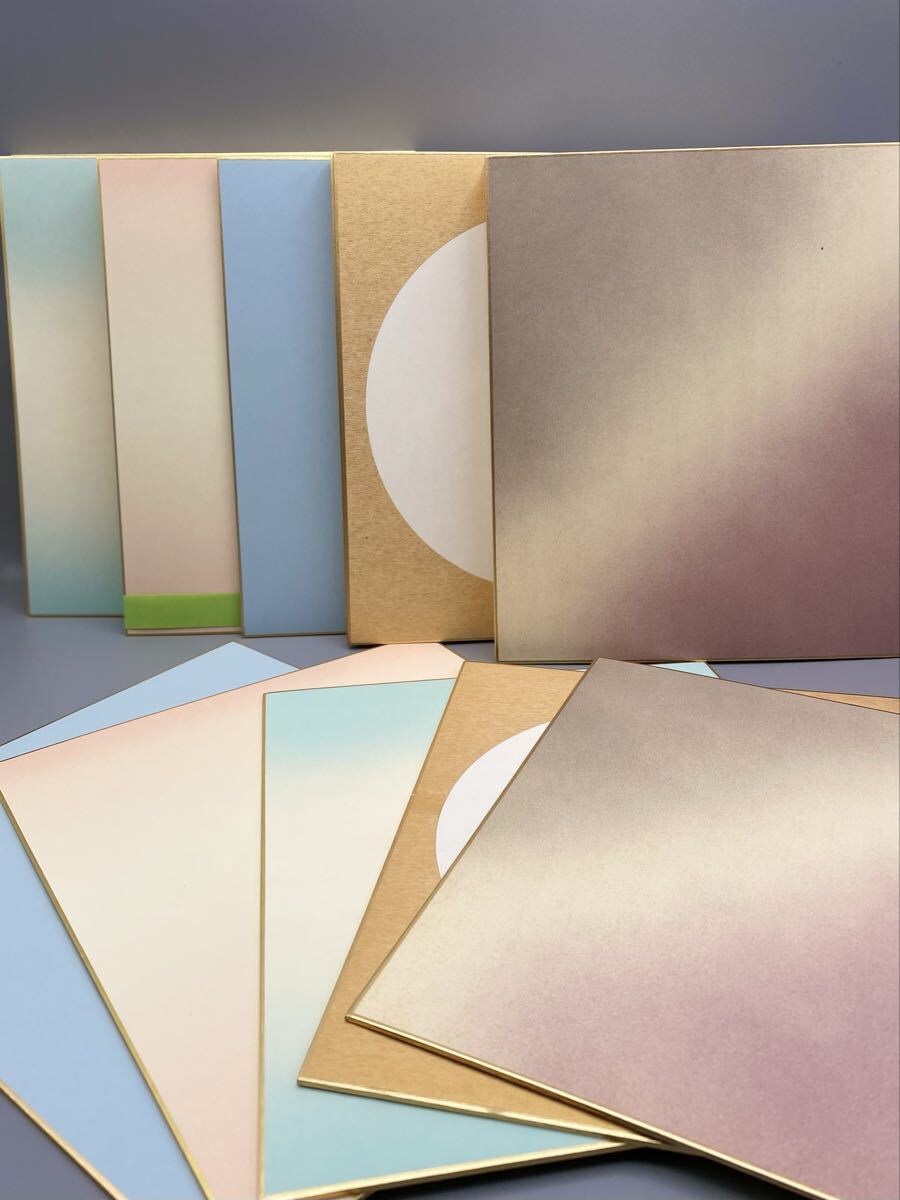 色紙 ⑩ 50枚 御色紙 柄混じり 大色紙 273×242mm 書道 押絵 貼り絵 手芸 未使用保管品拍卖