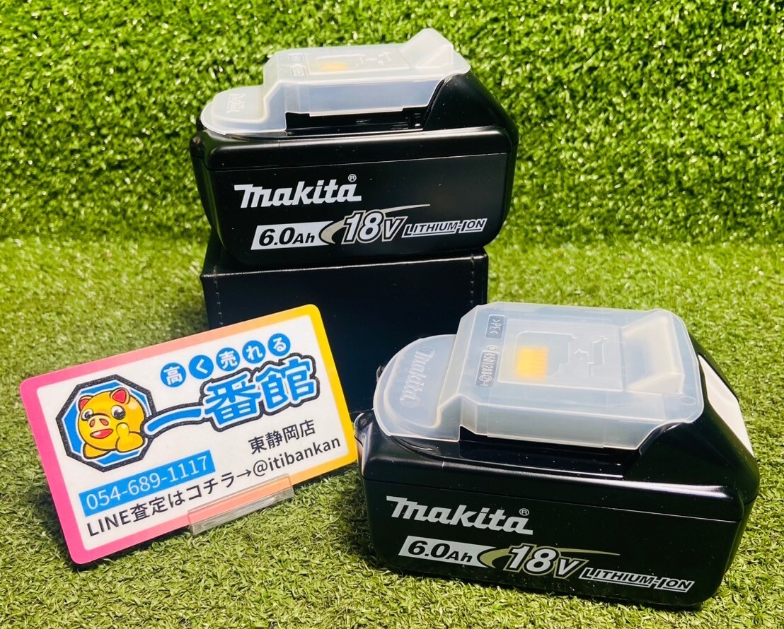 静) ★未使用・純正品★makita マキタ バッテリー 2個セット BL1860B 【18V 6.0Ah 雪マーク有】 領収OK n1024-2拍卖