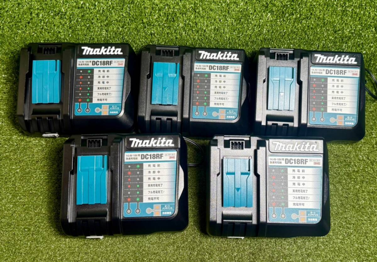 静)未使用☆makita マキタ 純正 急速充電器 DC18RF 5個セット 領収可 k1031-5拍卖