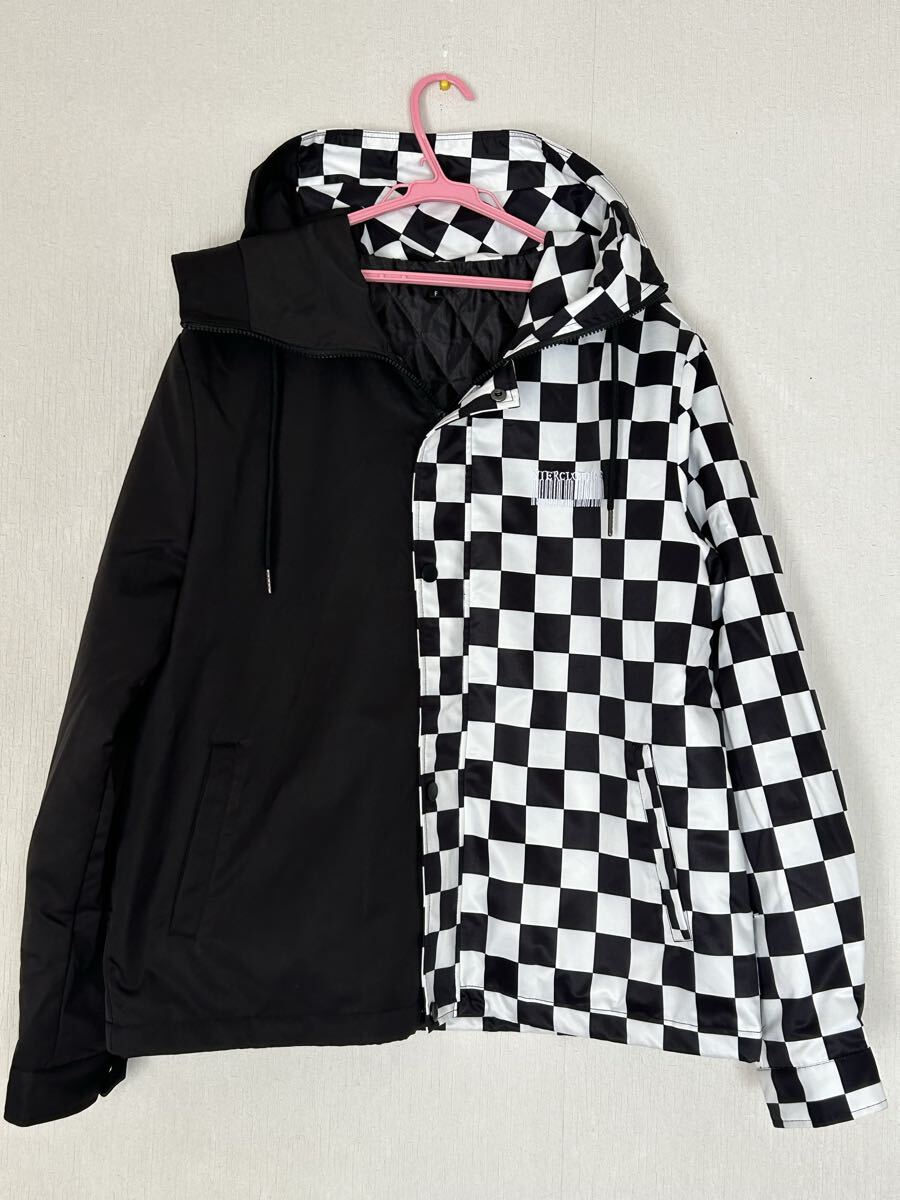 美品 NieR CLOTHING ニーアクロージング 中綿入りキルティング ハイネックジップコート フリーサイズ拍卖