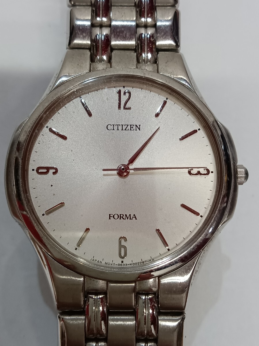 CITIZEN FORMA メンズ 腕時計9633-K001285 シチズン 電池切れ 動作未確認拍卖