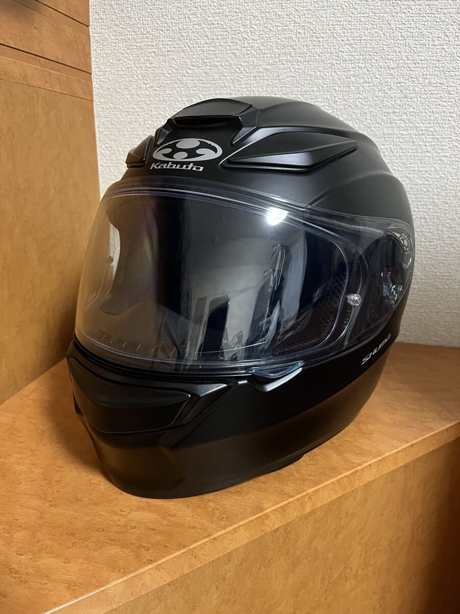 OGK Kabuto SHUMA フルフェイスヘルメット オージーケーカブト シューマ Mサイズ フラットブラック ピンロックシート 曇り止めシート付き拍卖