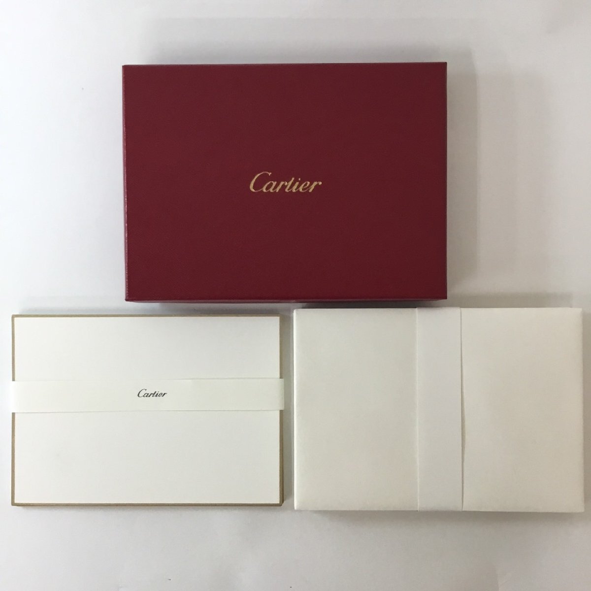 Cartier カルティエ レターセット メッセージカード 10枚 封筒 10枚 セット 箱 ノベルティ 非売品 <未使用>拍卖