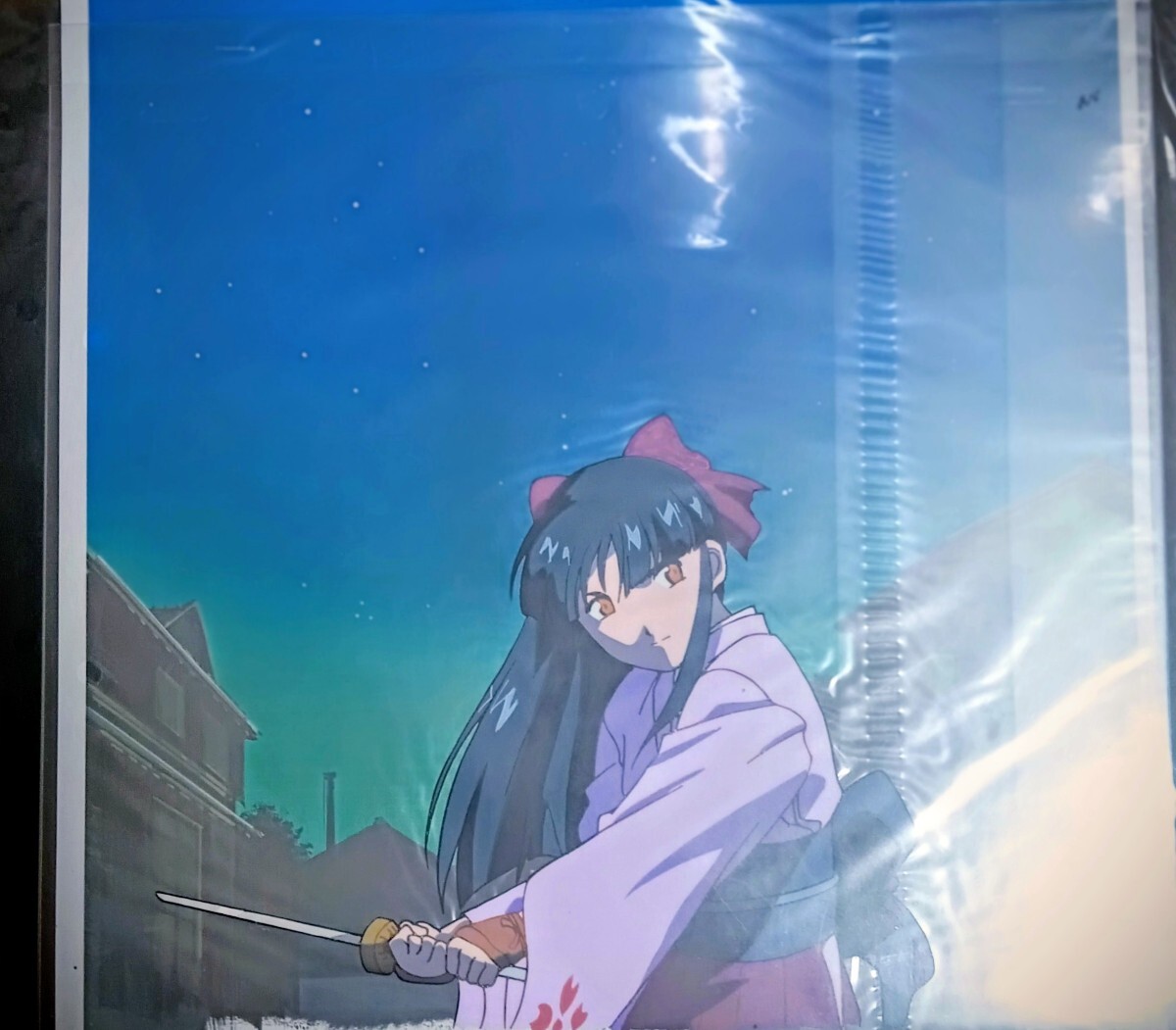 サクラ大戦・真宮寺さくら(マッドハウス作品)セル画,動画・合致からのコピー背景B6拍卖