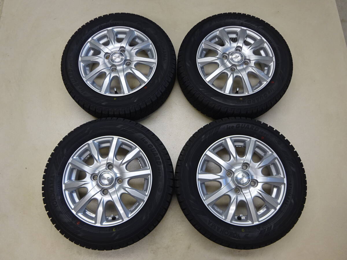 S-2 WEDS JOKER ★YH ICE GUARD IG60 155/65R13 73Q 4本★溝あり約9.5分山,約8.5分山 高年式 2024年式★ 比較的 程度良好 軽自動車 に是非拍卖