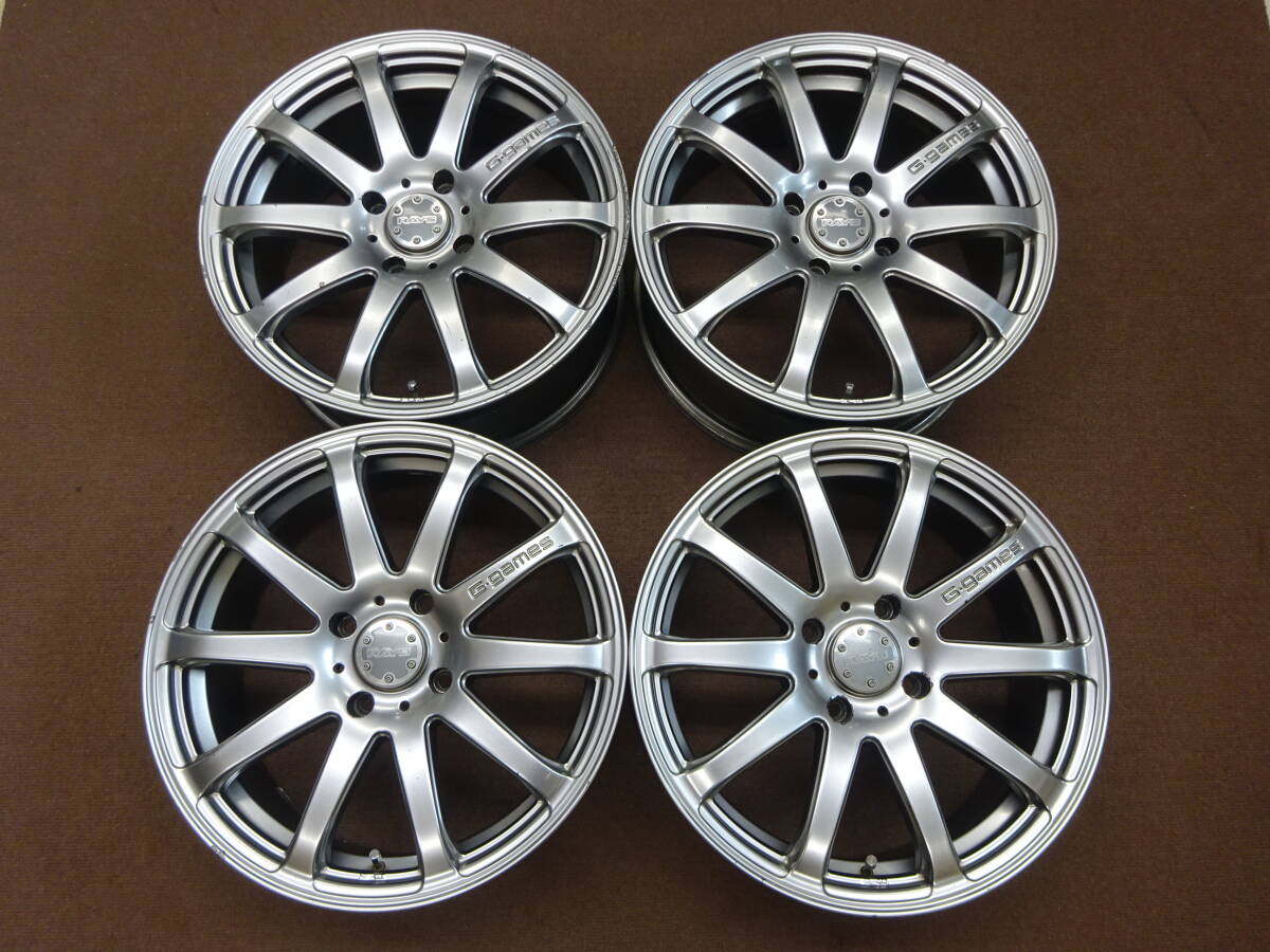 A-45 RAYS G-games 77S 17×7J ET42 PCD114.3 4H 4本 レイズ 人気商品 当時物 カスタム 旧車 等に是非 !拍卖