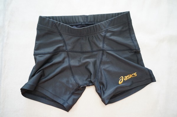 ★asicsアシックス 光沢ブラック/ストレッチホットパンツ/ショートパンツ/ショートスパッツ/スポーツパンツ/短パン/ユニセックス拍卖