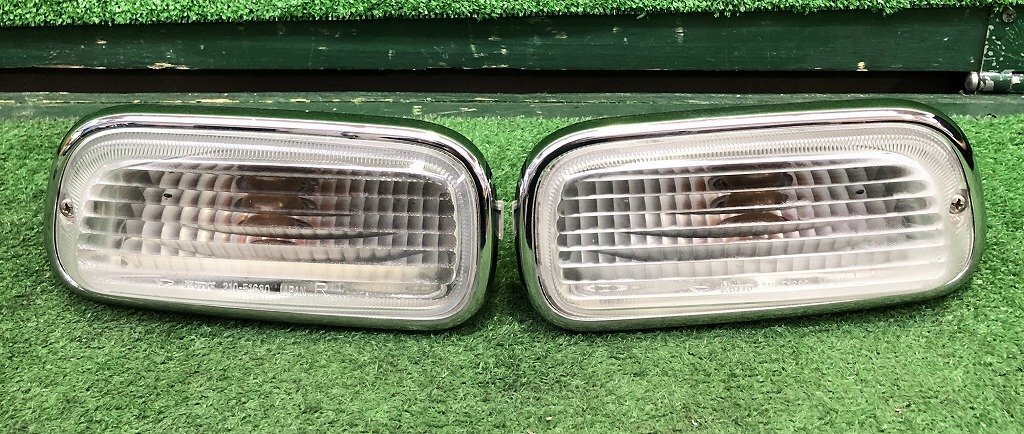 ☆ミラジーノ L700S フロントウインカーレンズセット ウインカーランプ 取付部OK バルブ類はおまけ レンズ割れ無し 送料サイズ【S】拍卖