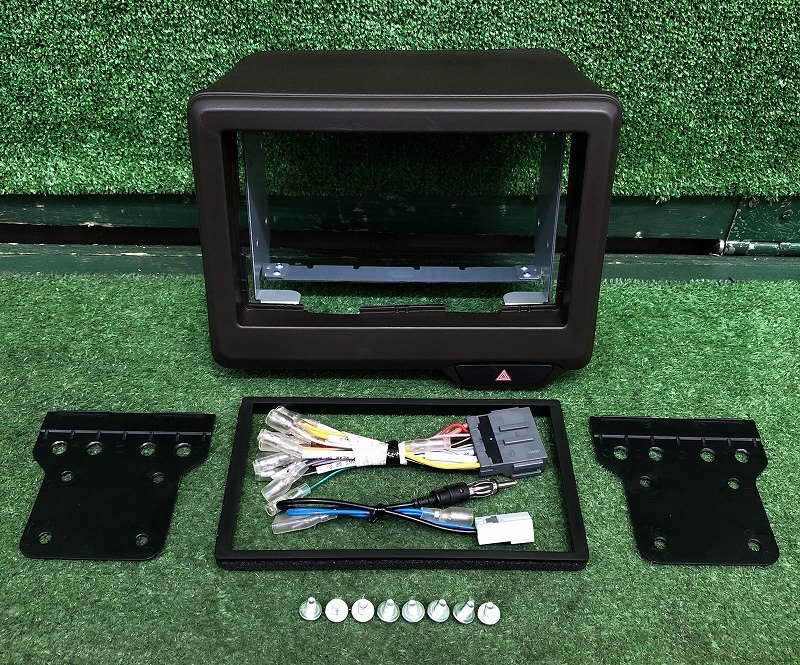 ☆N-WGN JH3 社外ナビ用オーディオパネル 7インチサイズ フェイスパネル付き 取付部OK 小傷・線傷・エグレ有り 送料サイズ【S】拍卖