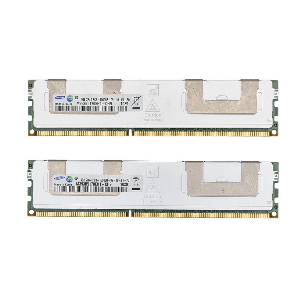 Mac Pro メモリ PC3-10600R DDR3-1333 4GB 2枚 Samsung 交換用 中古パーツ M393B5170EH1-CH9拍卖