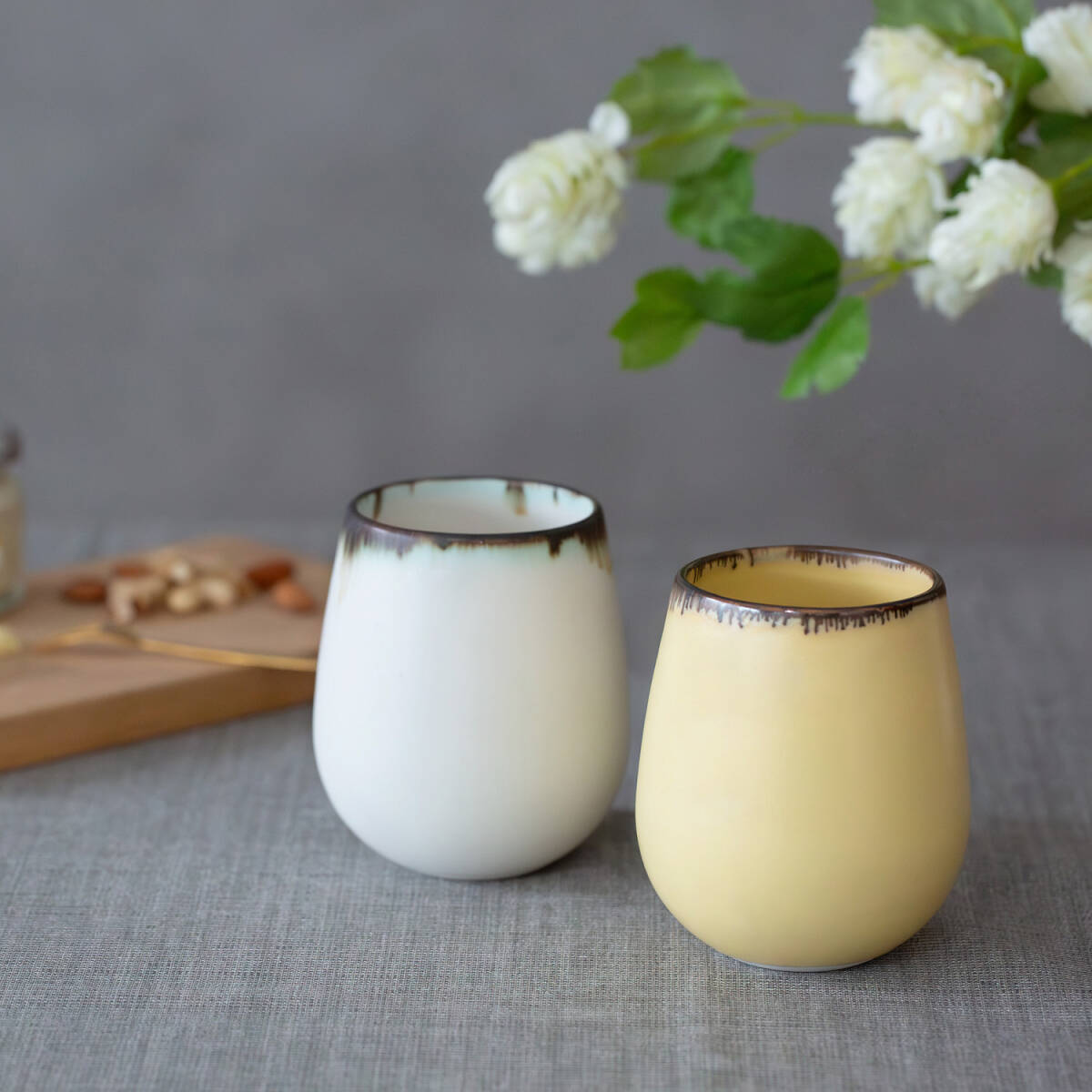 波佐見焼! Melon ☆ワインペア(W&E)☆25645 新品 カクテル ビール ウイスキー 焼酎 ぐい呑 酒杯 サカズキ 盃 徳利 片口 ギフト拍卖