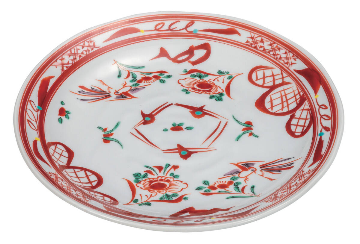 九谷焼! ☆赤絵・9号盛皿☆ K9-350 飯碗 飯茶碗 丼 どんぶり 鉢 多用丼 碗 プレート ギフト拍卖