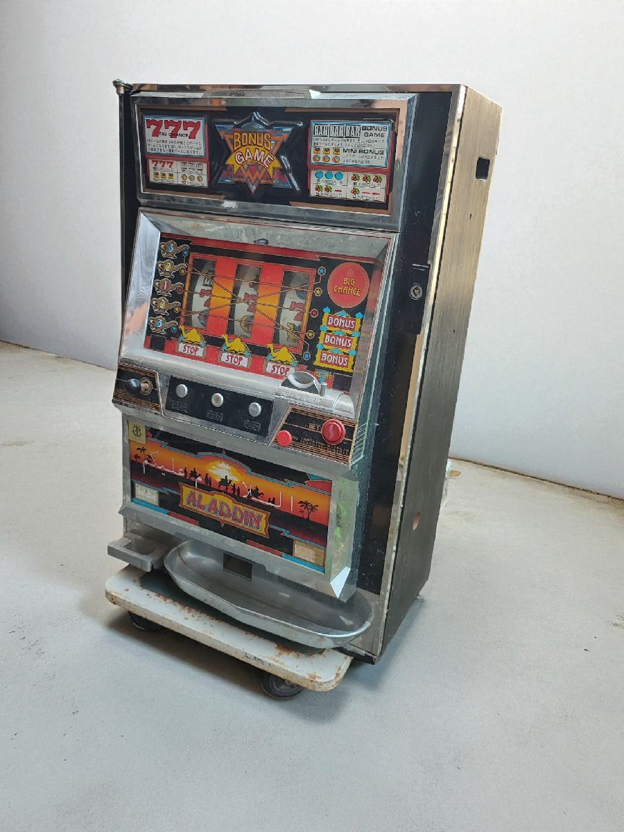 ○【店頭受取限定】 初代 アラジン 実機 ニイガタ電子 2号機 パチスロ 古道具のgplus広島 2510k拍卖