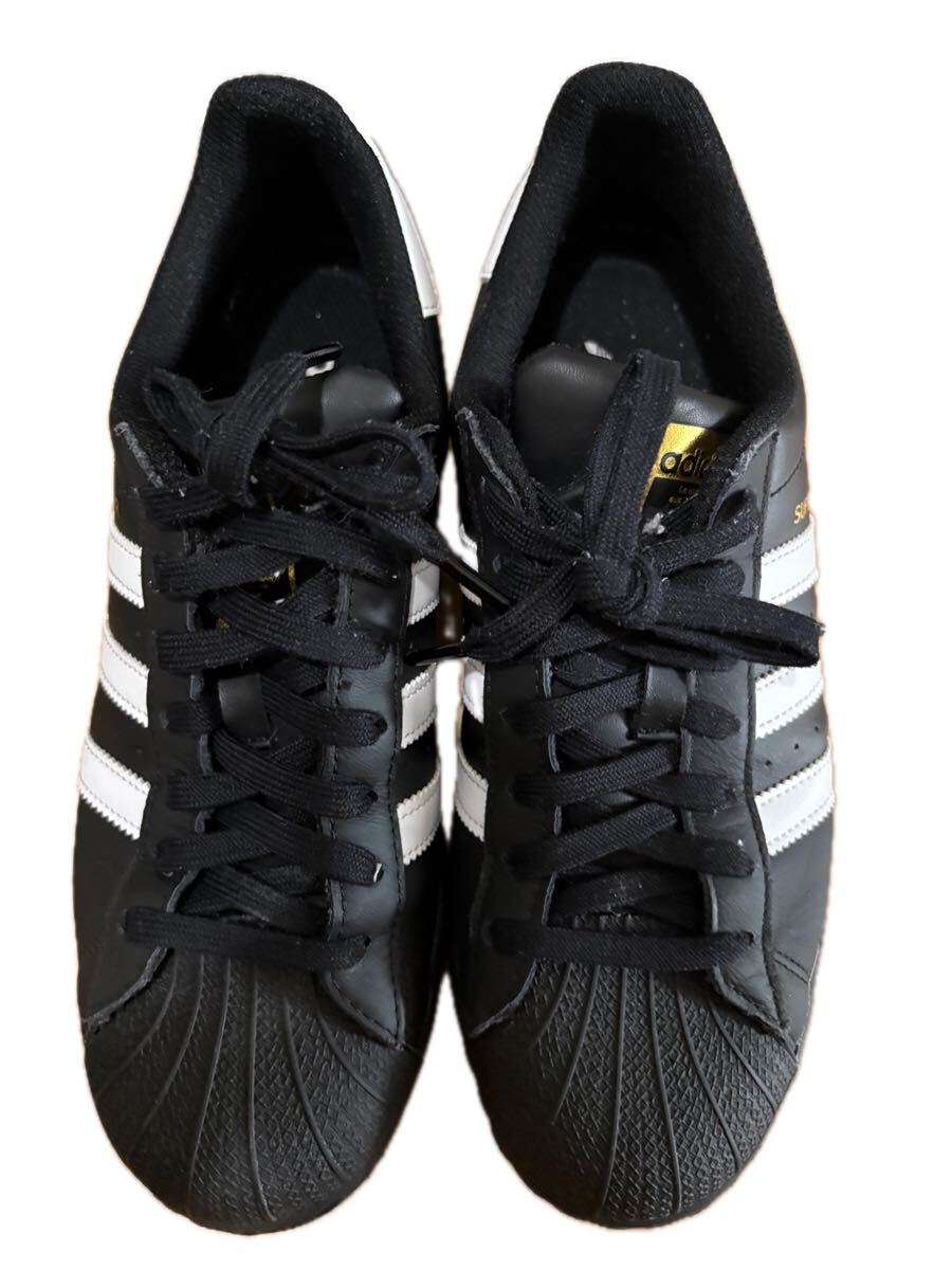 ス2 adidas アディダス スーパースター super Star 黒 ブラック 26㎝拍卖