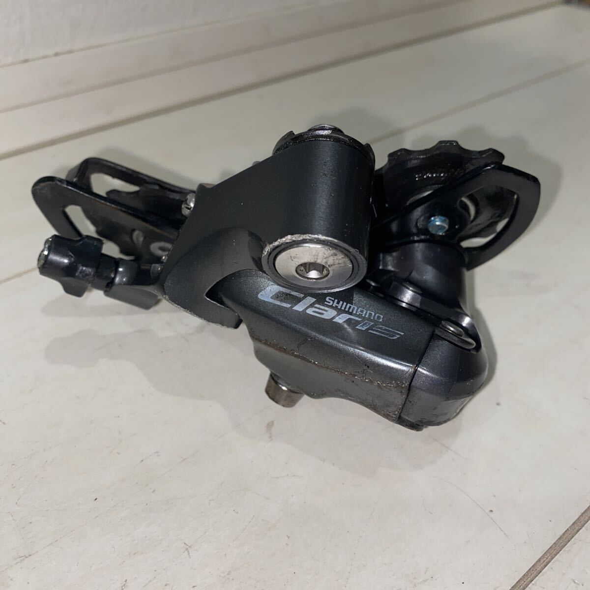★格安スタート★中古品★SHIMANO シマノ CLARIS クラリス リアディレイラー RD-R2000 8速用 ロングゲージ color:GRY 重量264g★売り切り★拍卖