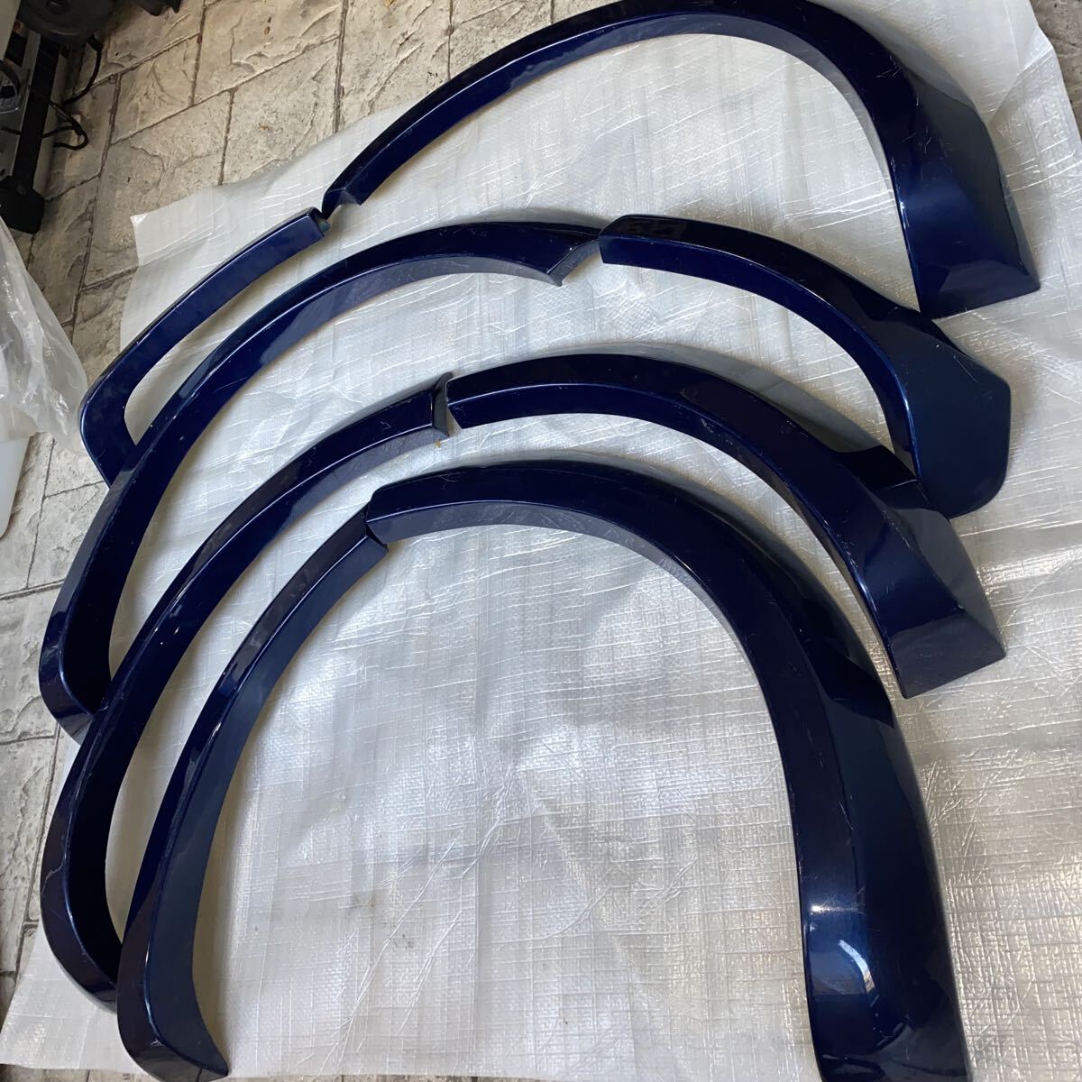 ★格安スタート★中古品★レア★VW フォルクスワーゲン TOUAREG トゥアレグ オーバーフェンダーセット トゥアレグ7L colorNAVY★売り切り★拍卖