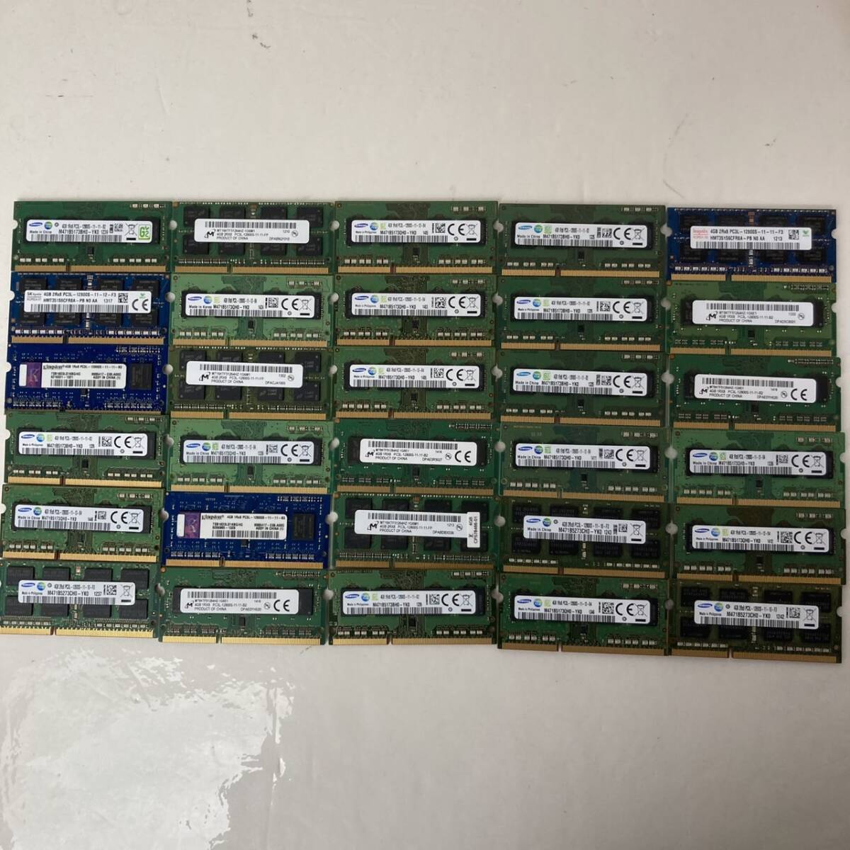 DDR3 4GB 30枚セット まとめ売り PC3L-12800S ノートパソコン用メモリ 拍卖