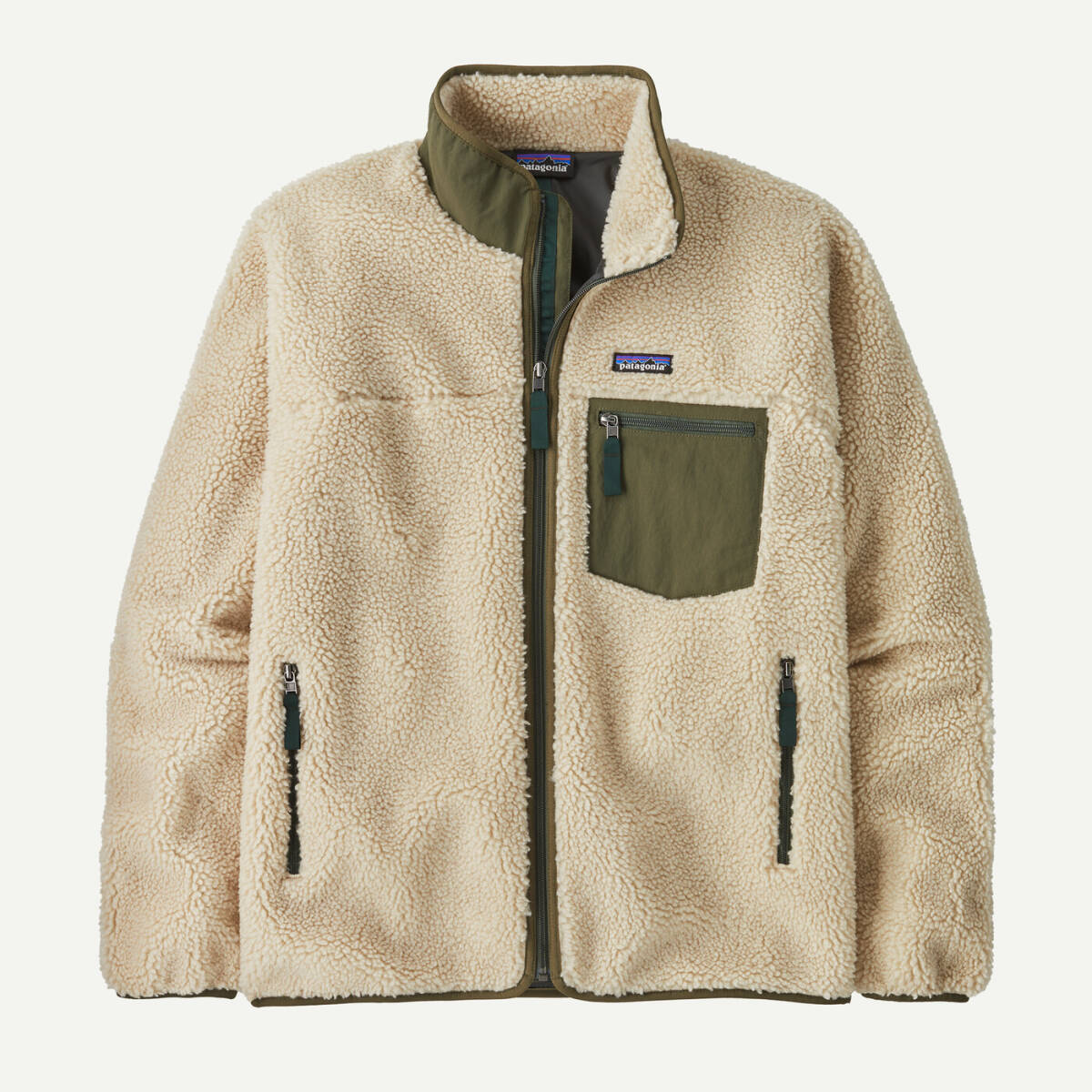 ★新作★ patagonia パタゴニア クラシック レトロX ジャケット Dark Natural w/Basin Green DNBA Sサイズ 正規品 フリースジャケット拍卖