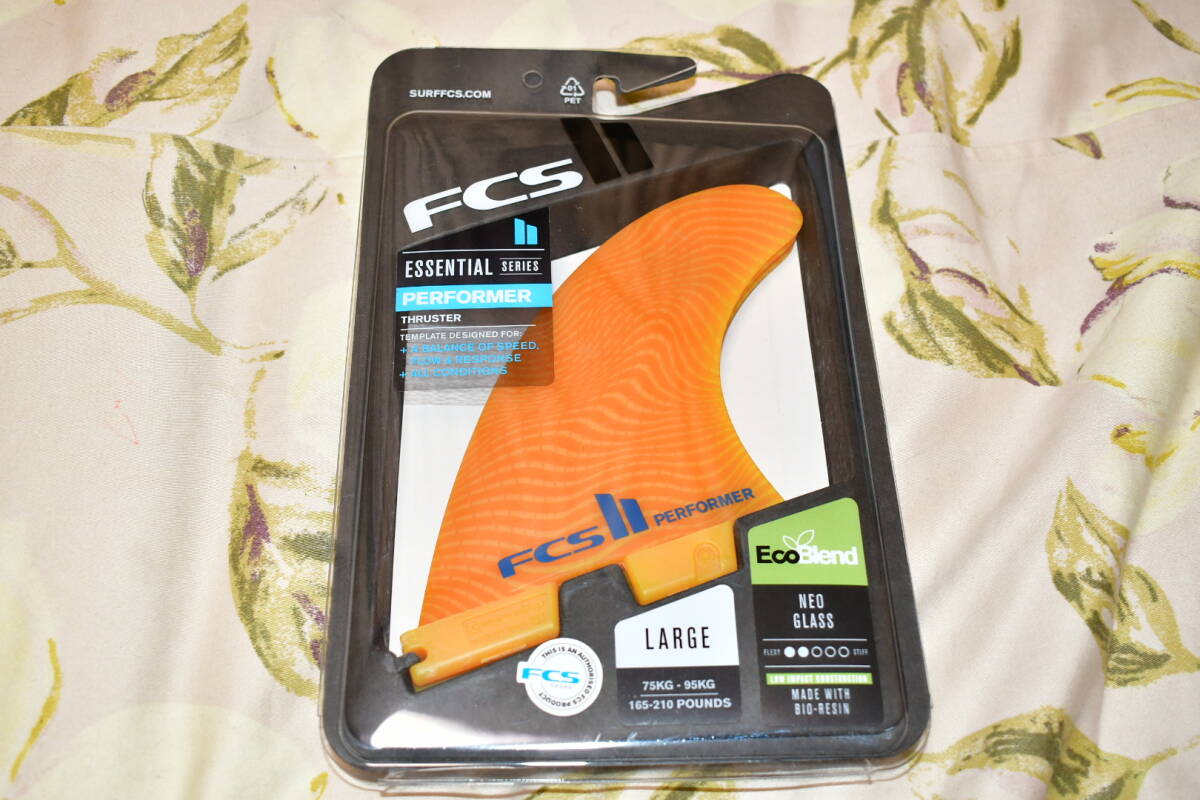 ★FCS II Neo Glass Eco PERFORMER TRI FINS L マンゴー新品★拍卖