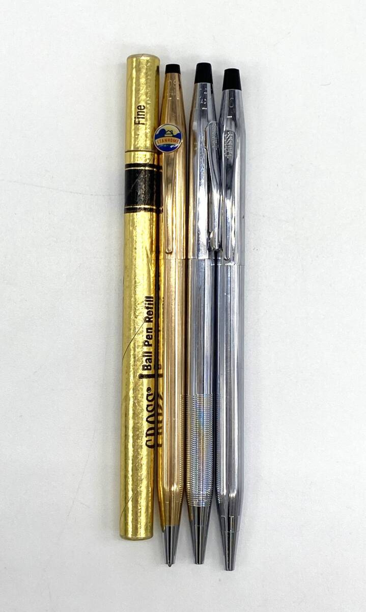 【14948Z】中古現状品 CROSS クロス ボールペン おまとめ3本プラス替え芯付 筆記用具 文房具 クリックポスト拍卖
