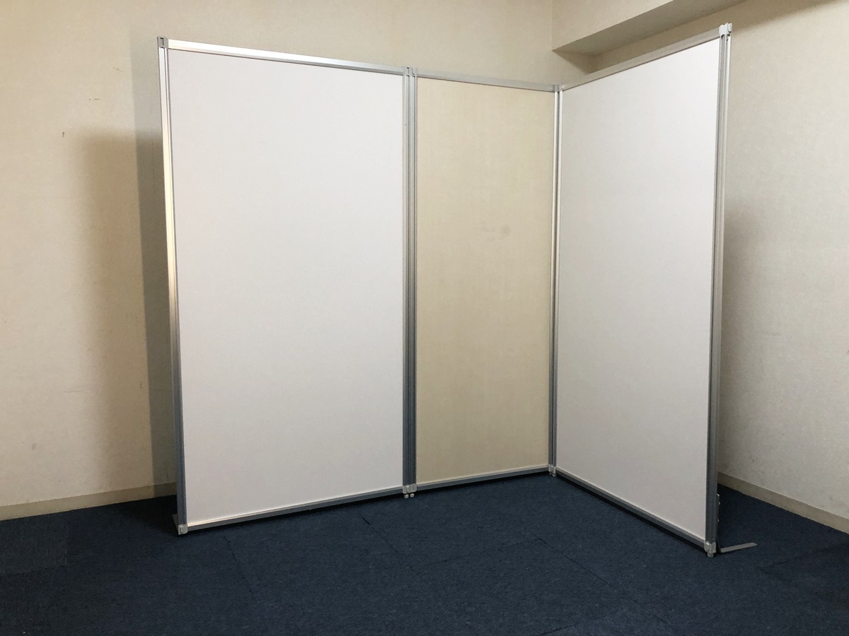 パーティション3枚セット W900(700)×H1700mm 木目調ナチュラル・ホワイト JOIFA411 トーカイスクリーン 衝立/パーテーション拍卖